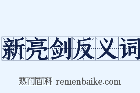 新亮剑反义词是什么意思的图片